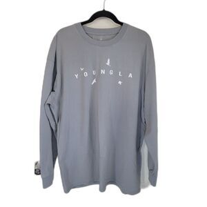 YoungLA Gray Comfortable Long Sleeve Cotton Shirt